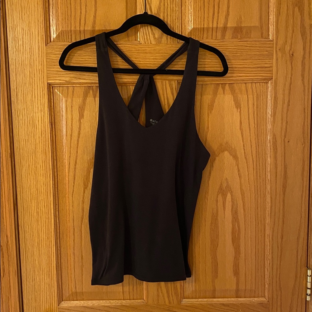 Athleta Essence Crossback Tank Black Medium